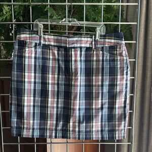 Chaps Plaid Miniskirt